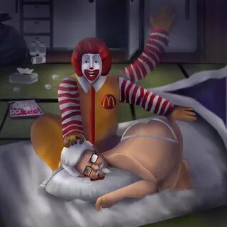 Xbooru - clown colonel sanders highres kfc mascots mcdonald'
