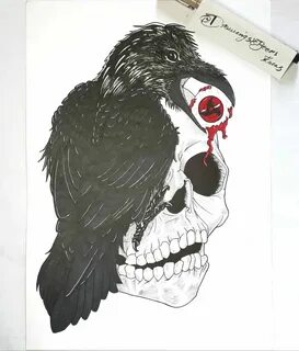 Crow itachi Crows drawing, Drawings, Crow tattoo design