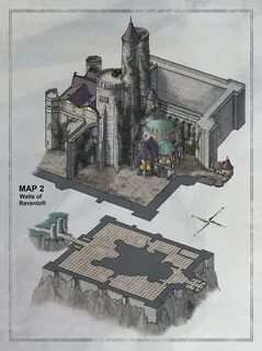 Curse of Strahd - 5etools-Castle Ravenloft Map 2 Dungeons an
