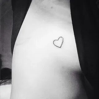 Little breast tattoo of a heart. Heart Tattoos Pinterest