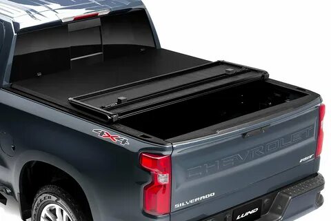 2014-2019 Chevy Silverado Lund Hard Fold Tonneau Cover - Lun