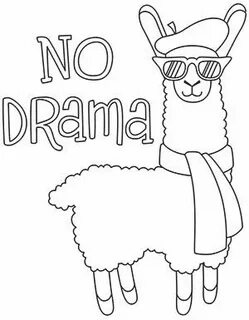 No Drama Llama Urban Threads: Unique and Awesome Embroidery 