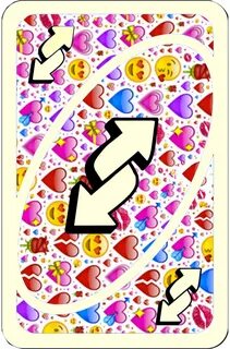 Uno Reverse Card With Hearts