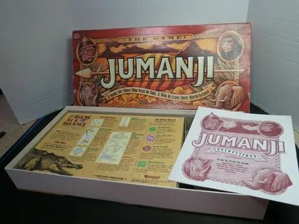 Jumanji Action Board Game For Kids Ages 5+ 1995 Complete In 