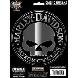 Harley-Davidson Willie G. Skull наклейка 5 дюймов (примерно 