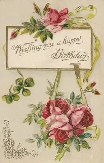 ┌ iiiii ┐ Happy Birthday! Verjaardag kaarten, Vintage wenska