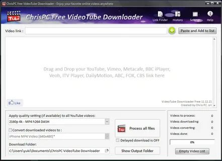 ChrisPC Free VideoTube Downloader 14.22.0705 ダ ウ ン ロ-ド と 使 い