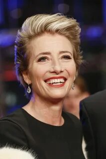 Emma Thompson wearing Boodles 'Wisteria' earrings at the 201