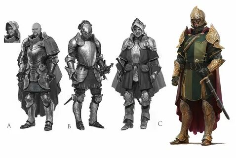 Wes Burt - Massive Black Concept art characters, Armor conce