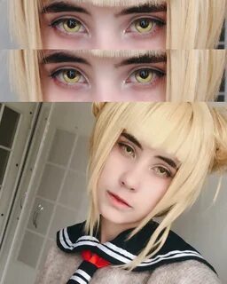 Toga Cosplay Colored Contacts: Sweety Anime Yellow - UNIQSO