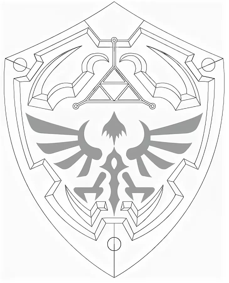 Hylian Shield Vector at Vectorified.com Collection of Hylian