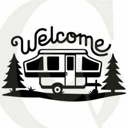 Pop-Up Camper Welcome Camping Popup camper, Camper, Pop up