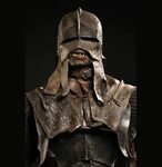 Weta- original of the Uruk-Hai Scout's helmet. Used as a ref