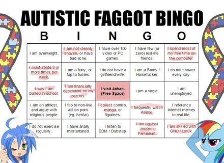 Autistic faggot bingo - /r9k/ - ROBOT9001 - 4archive.org