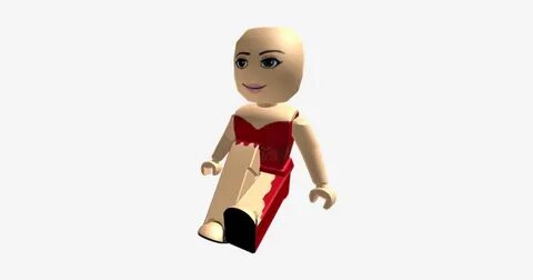Bald Red Dress Girl - Roblox Bald PNG Image Transparent PNG 