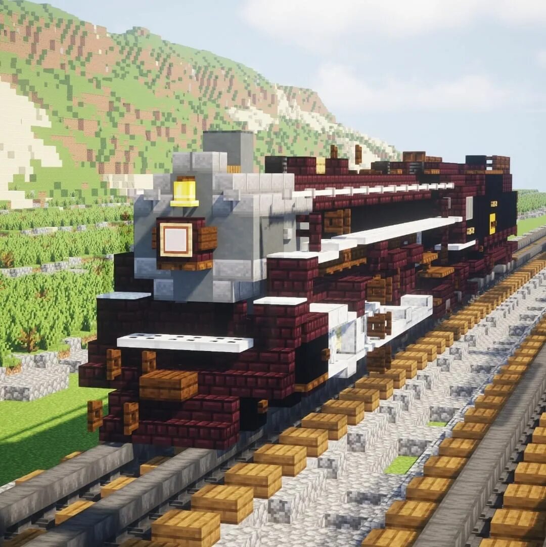 Minecraft create steam and rails фото 21