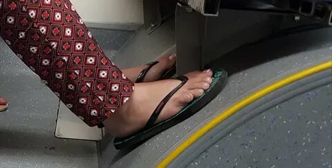 Candid caption of nice chubby girl feet - 21 Pics