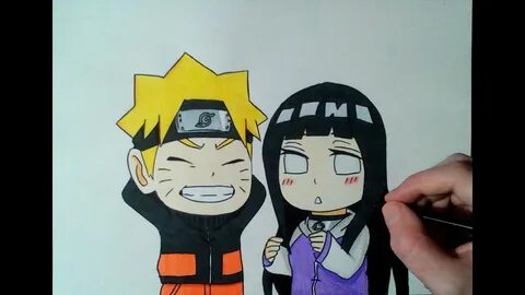 SPEED DRAWING CHIBI NARUTO AND HINATA - YouTube