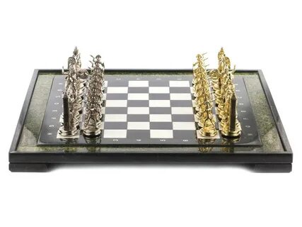 Шахматы из камня "Греческая мифология" - купить в Москве Мос