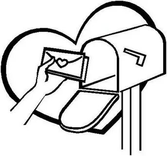 letter box clipart black and white - Clip Art Library