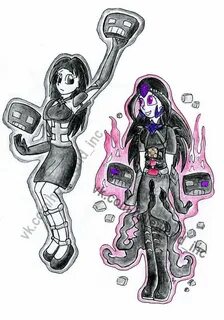 WitherGirl and Wither Storm humanization Minecraft art, Mine