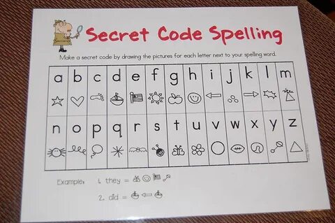 Our Creative Day: Secret Code Fall Words