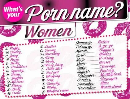 woman's name2 Pure romance party, Name games