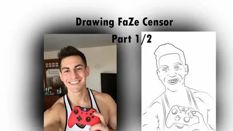 Drawing FaZe Censor Part 1/2 - YouTube