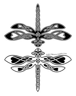 Celtic Knotwork Dragonfly Celtic knotwork, Celtic designs, D
