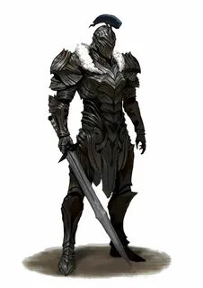 Human Fighter Knight in Full Plate - Pathfinder PFRPG DND D&