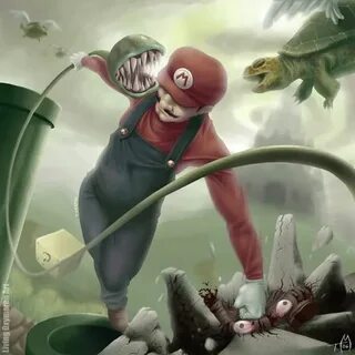 Super Mario Bros. Re-Imagined In 100 Images Mario fan art, S