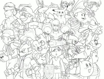 Super Smash Bros Coloring Pages - NEO Coloring