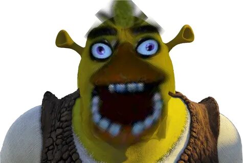 Shrek Face Zoomed Up Meme - Shrek Invisible Background Full 