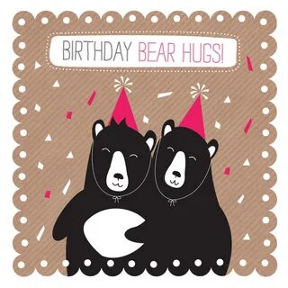 Bear Hug Birthday Card By Allihopa notonthehighstreet.com