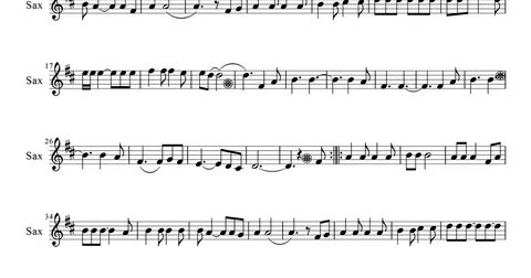 tubescore: Tenor Saxophone sheet music for Hallellujah by Le