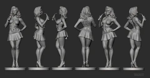 Pinup Statue on Behance