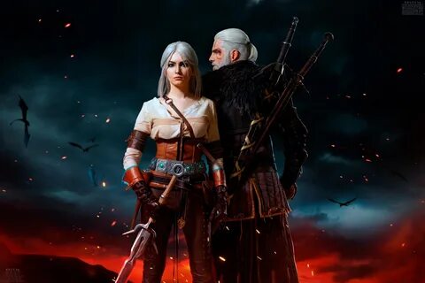 Косплей: Cirilla Fiona Elen Riannon, Geralt of Rivia - ESSLY