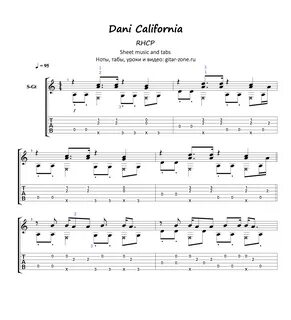 RHCP - Dani California - Fingerstyle Guitar Tabs