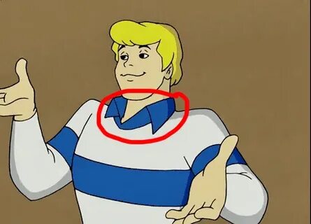 Has no one realized that Fred doesn’t have an ascot in What’