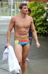Ryan Lochte went shirtless swim Vancouver Sunday Stars Celeb