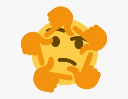 Meme Thinking Face Emoji, HD Png Download , Transparent Png 