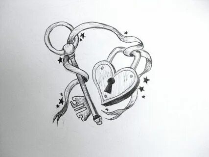 Pin Heart Key Ribbon Tattoojpg on Pinterest Key tattoo desig