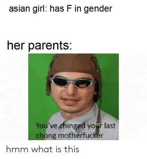 Asian Girl Has F in Gender Her Parents You've Chinged Your L