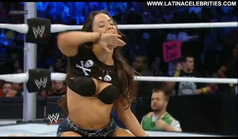 Wwe Divas Aj Lee Medium Tits Sensual Brunette Athletic Latin