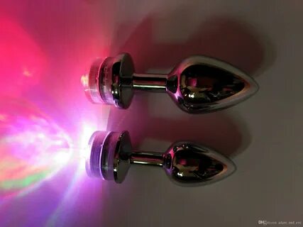 Buy colorful lights butt plugs anal plug automatically transform the color ...
