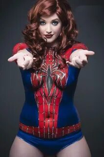 Callie as SPIDER-MAN Body Paint Cosvijet World