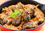 Gutti Vankaya kura-Stuffed brinjal curry