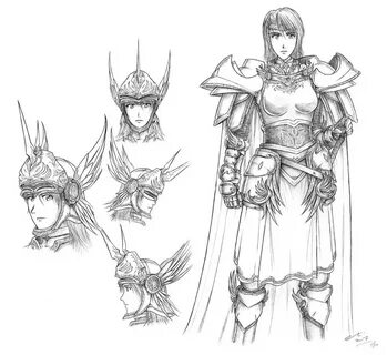 Free download Female Knight Armor Drawing Raen Armour Concep