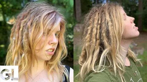 Straight Hair Freeform Dreadlocks - YouTube