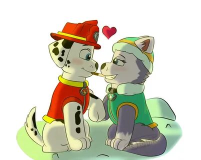 Valentine's Day : Marshall and Everest by KonohaTheHusky on 